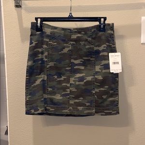 Camo free people skirt